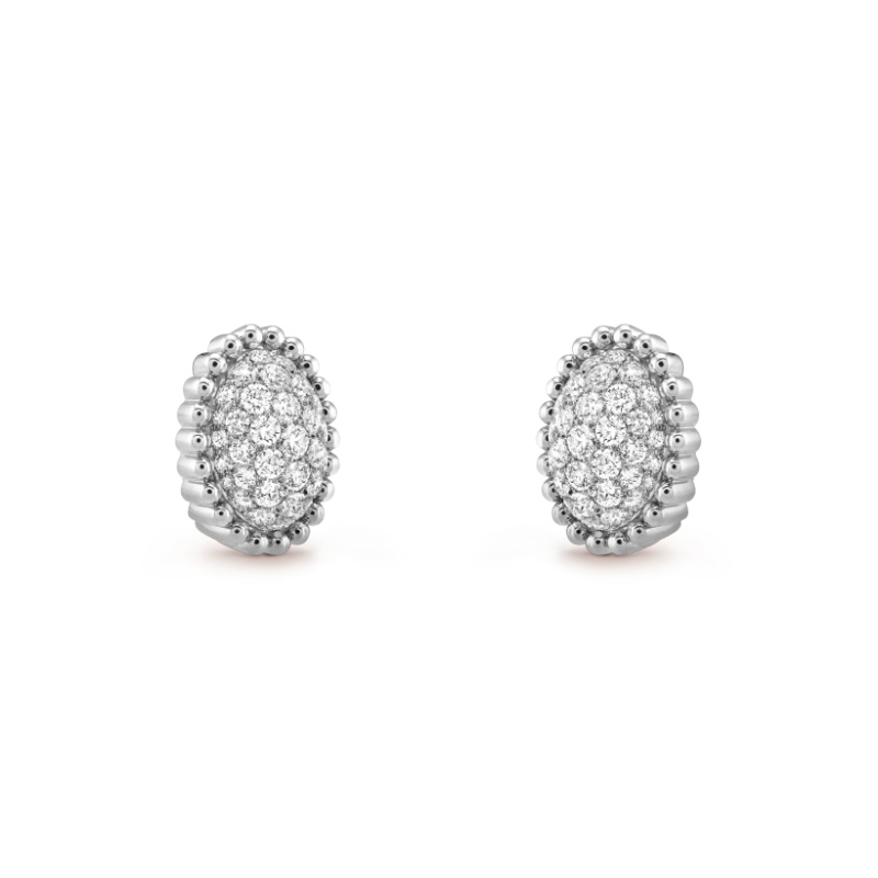 Perlée diamonds pavé earrings