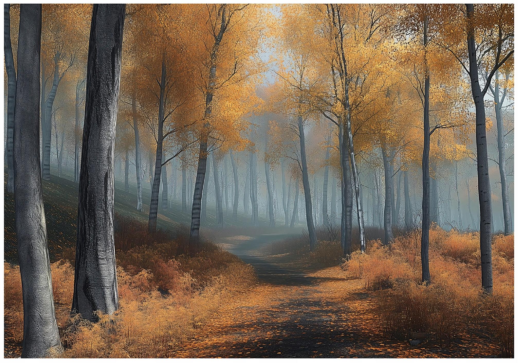 3D wall mural forest trees nature bedroom living room wallpaper non-woven