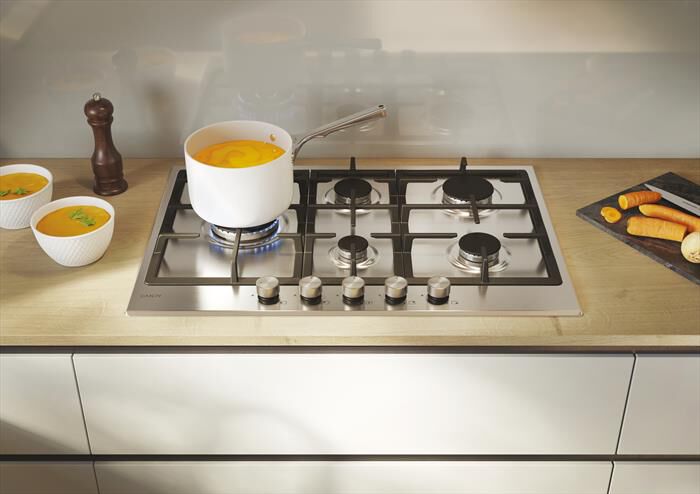 CANDY - Piano cottura gas CHG7WL4WTX 74,5 cm-Acciaio inox