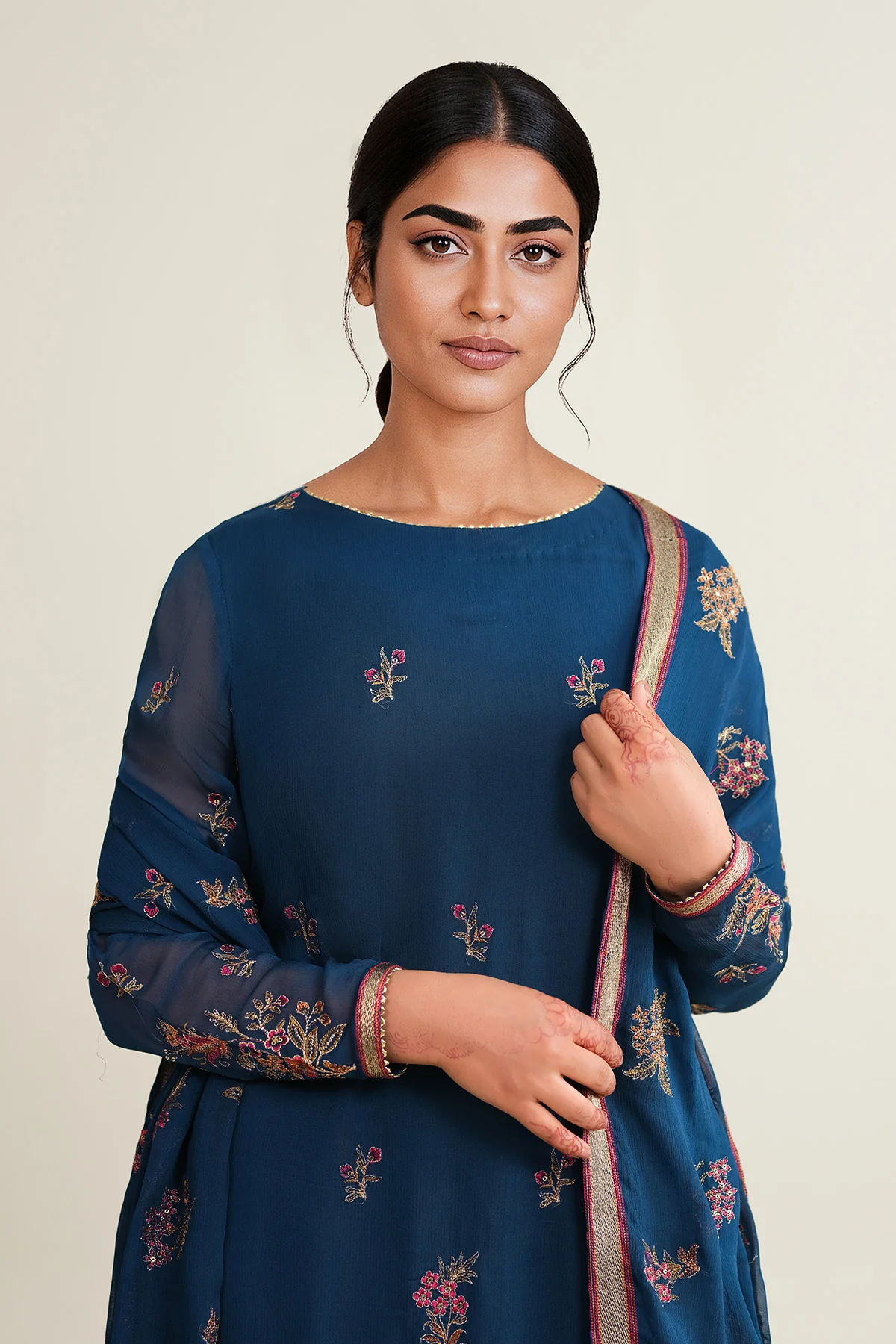 BAMBER CHIFFFON | EMBROIDERED