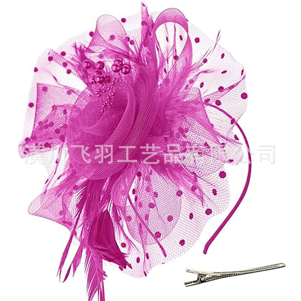 Feather hairband headdress