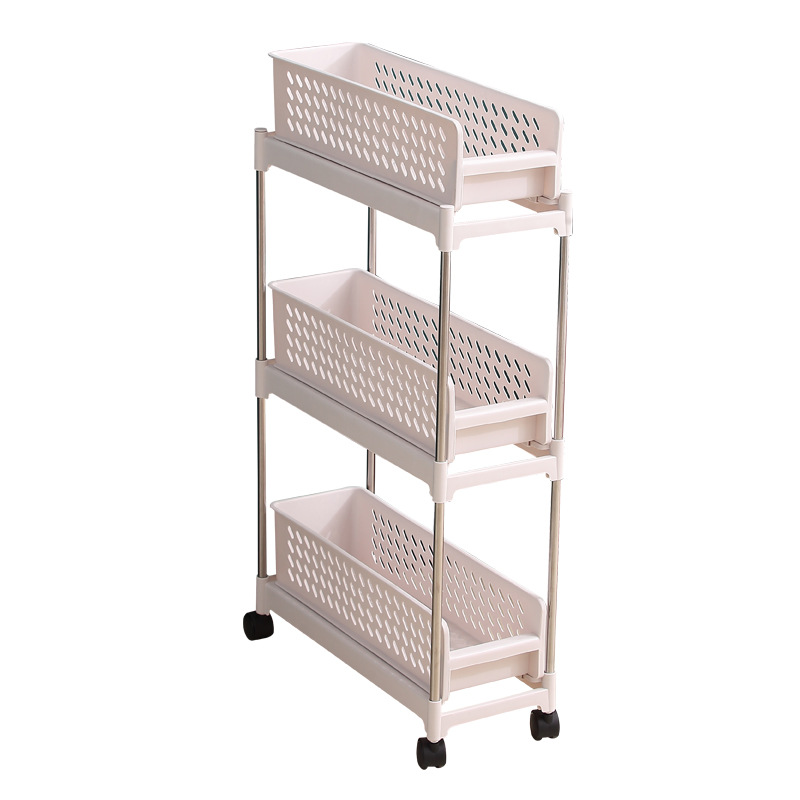 Kitchen Storage Rack Cart Bathroom Gap Pull-out Storage Rack Bathroom Floor Multi-layer Storage Rack