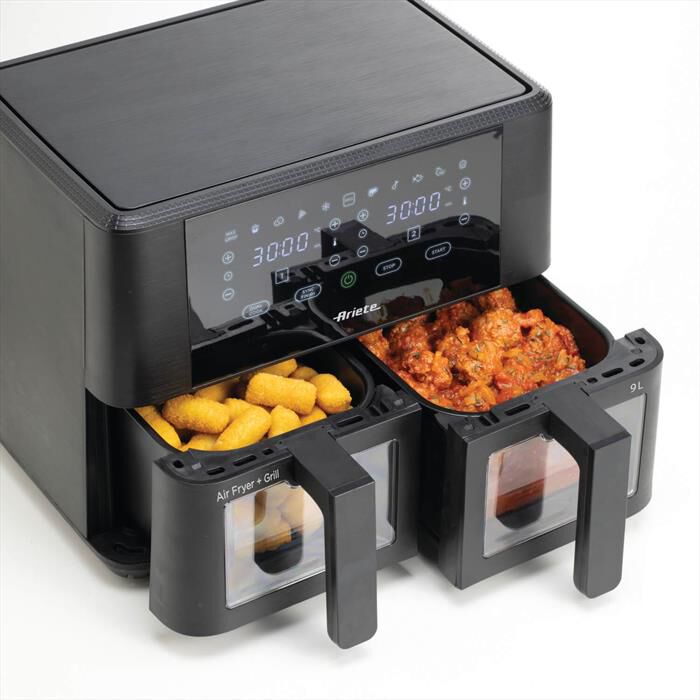 ARIETE - Friggitrice ad aria doppia 4631 9L 2400W-Nero