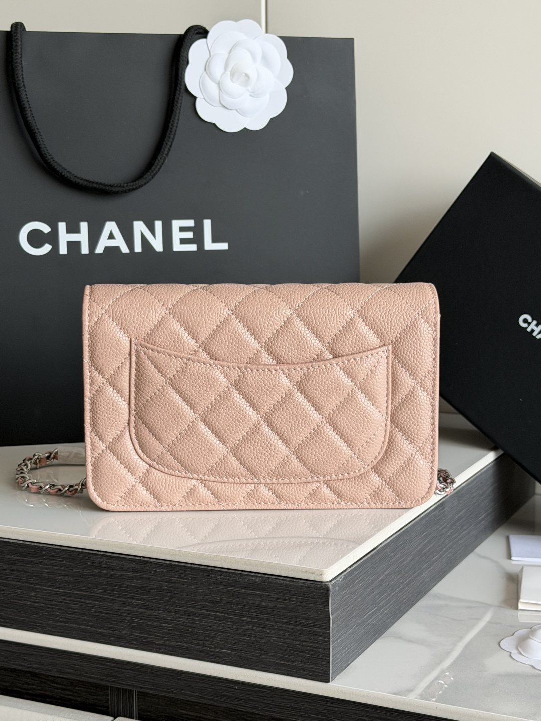 25C/26C Wallet On Chain（Nude Pink） - Mocuir