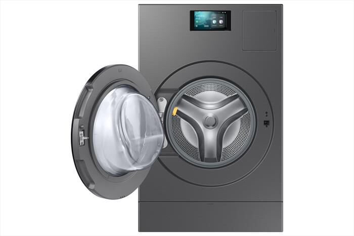 SAMSUNG - Lavasciuga WD18DB8995BZT2 18/11 Kg Classe A-Dark Silver Steel -oblò Nero