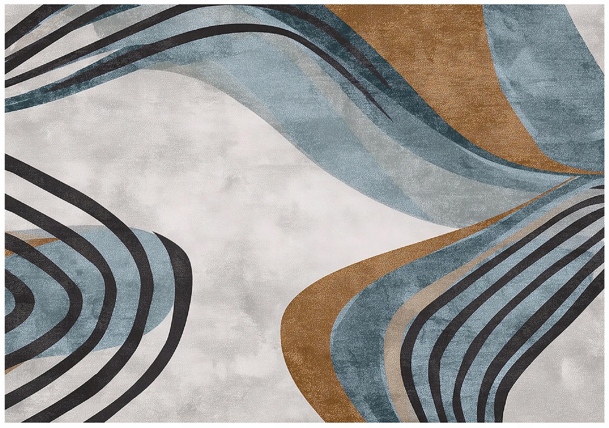 Abstract Art Deco wall mural for the bedroom or living room, non-woven wallpaper
