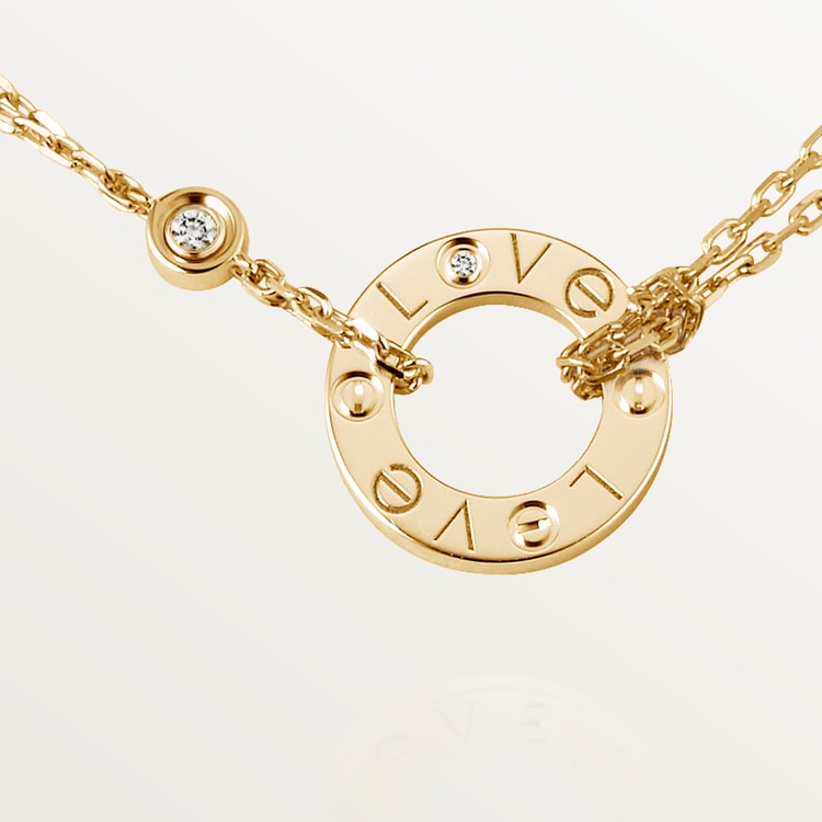 LOVE pendant, 2 diamonds