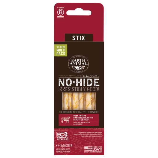 No-Hide Tyggepinner Storfe 10 stk