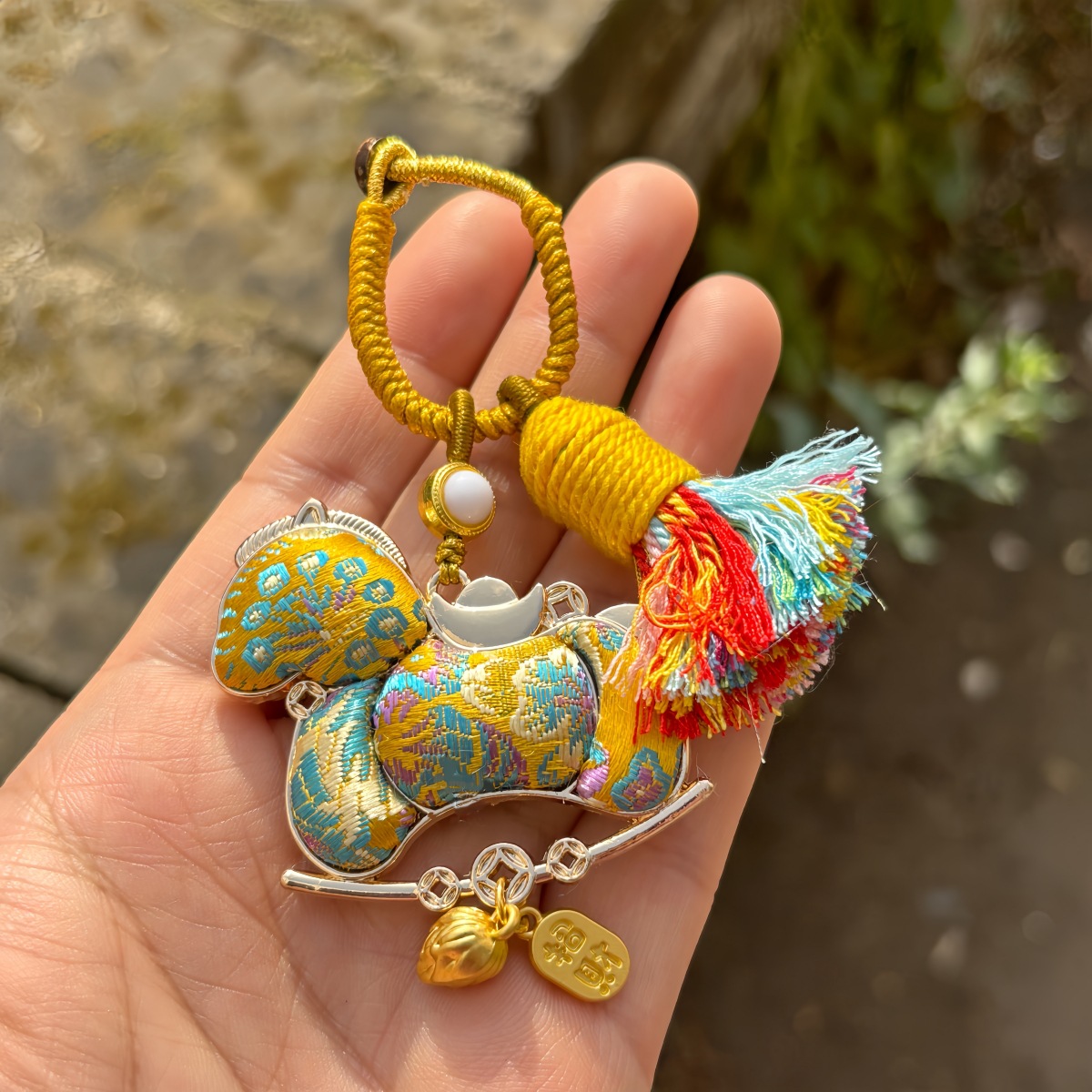 Chinese style embroidery gourd pendant decoration