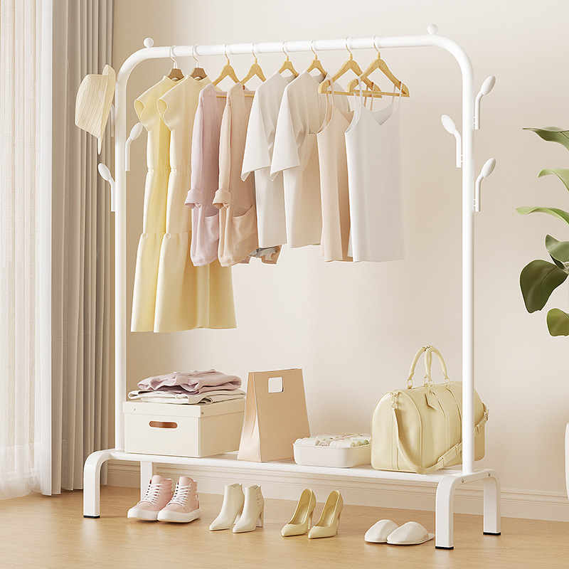 Drying Rack Floor Vertical Hanger Dormitory Household Coat Rack Balcony Hanger Indoor Simple Clothes Drying Rack
