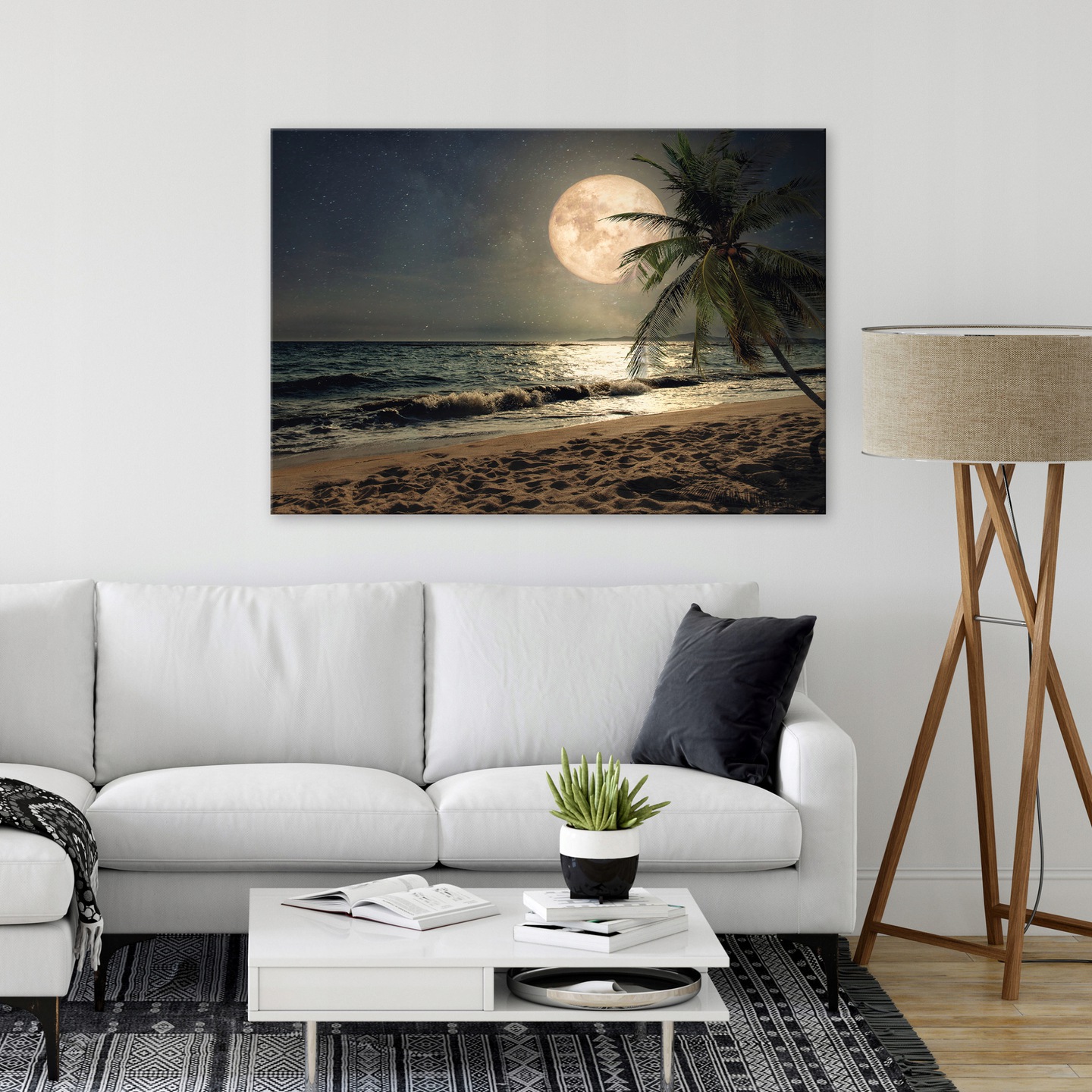 Beach and sea painting on canvas, nature view, 60x40