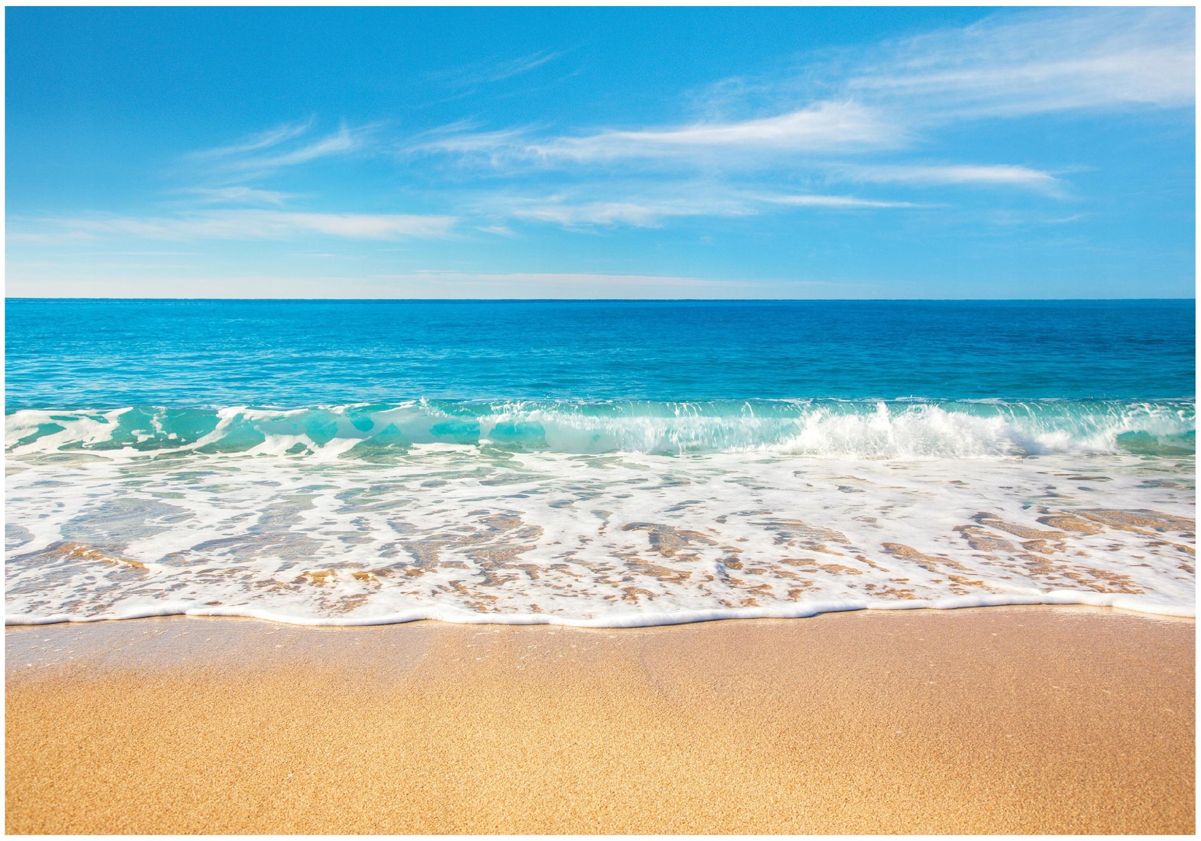 Beach and sea wallpaper for the bedroom or living room, non-woven wallpaper,