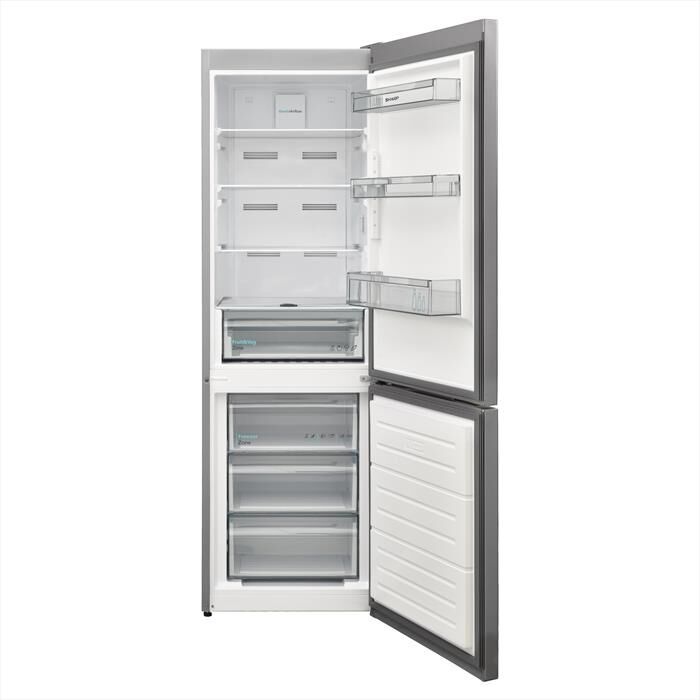 SHARP - Frigorifero combinato SJ-NBA11DMXPE Classe E 331lt-Pet Inox