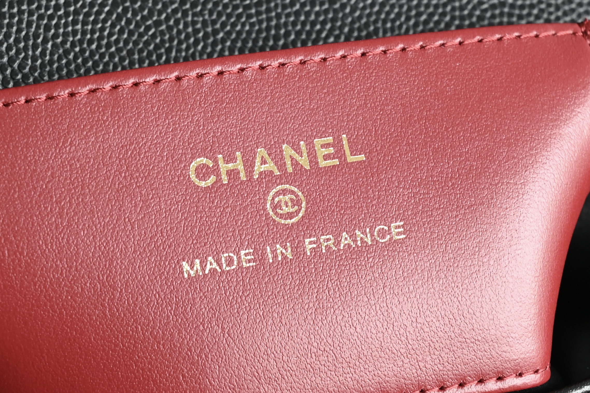 26S Preppy Coco Mini Flap Bag in Black Grained Shiny Calfskin with Gold-Tone Hardware - Mocuir