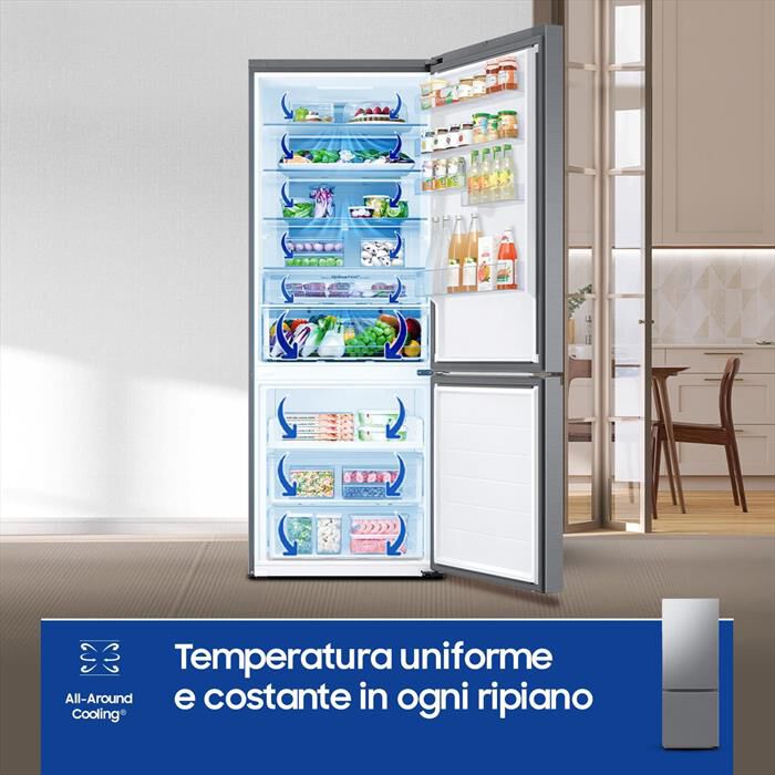 SAMSUNG - Frigorifero combinato RB53DG703DS9EF ClasseD 538lt-METAL INOX