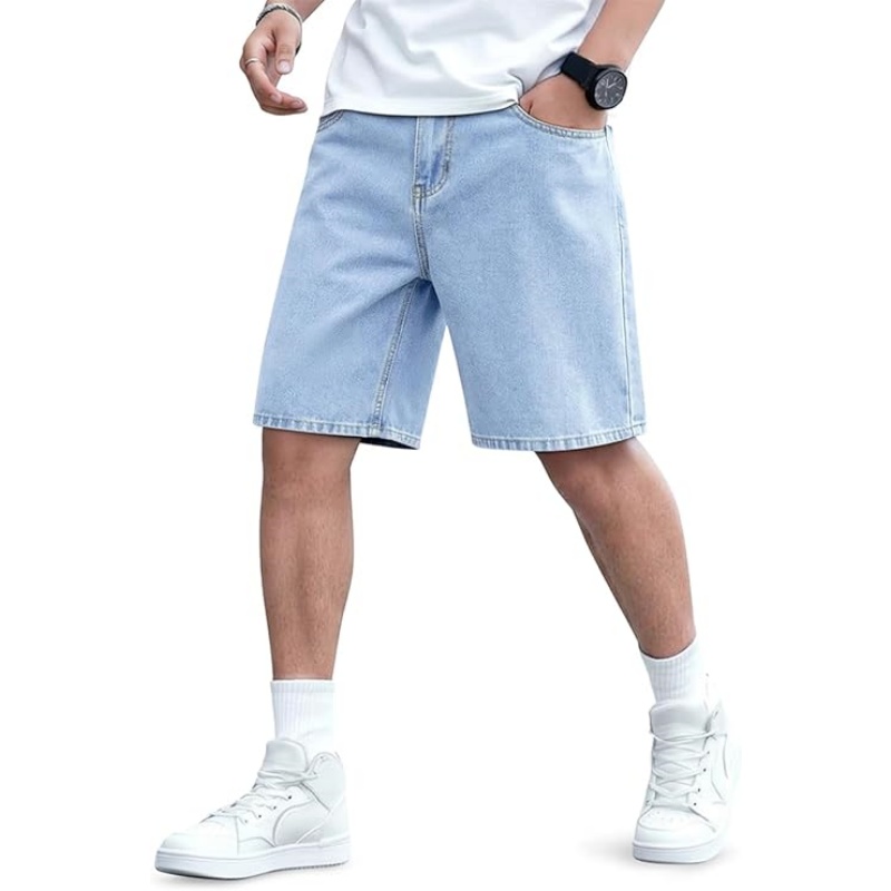 Mens Baggy Jean Shorts
