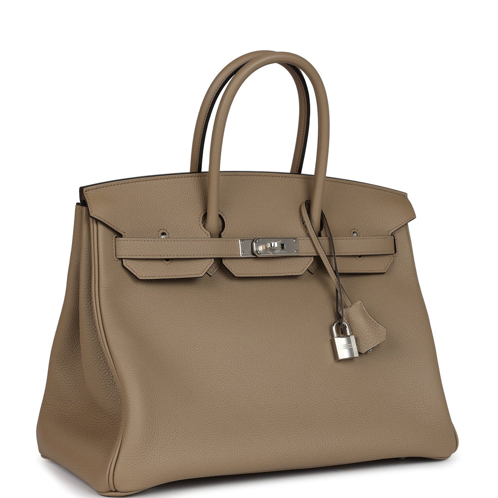 Birkin 35 Beige Marfa Togo Palladium Hardware