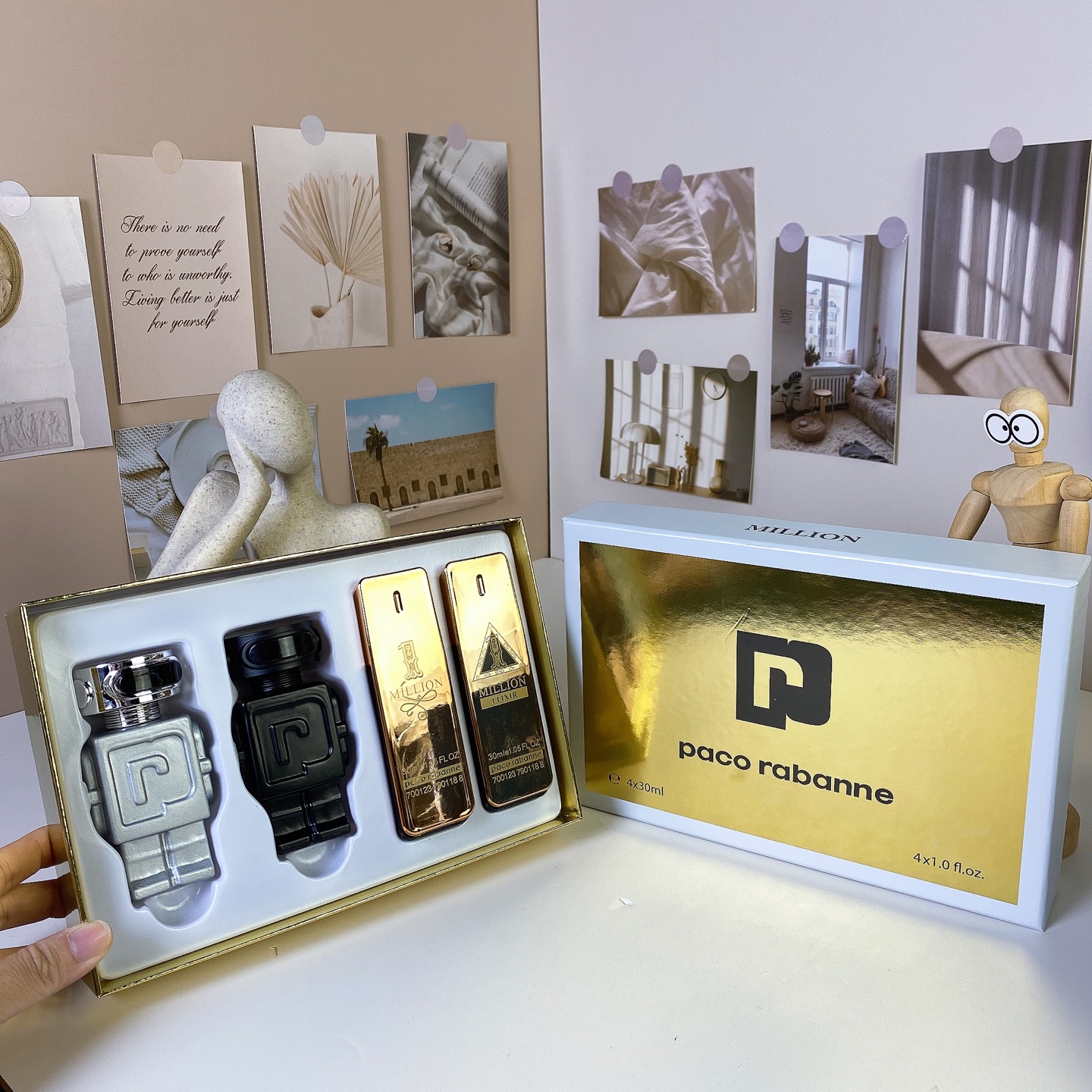 D116：Paco Rabanne 4-Piece 30ml Fragrance Gift Set (4×30ml)