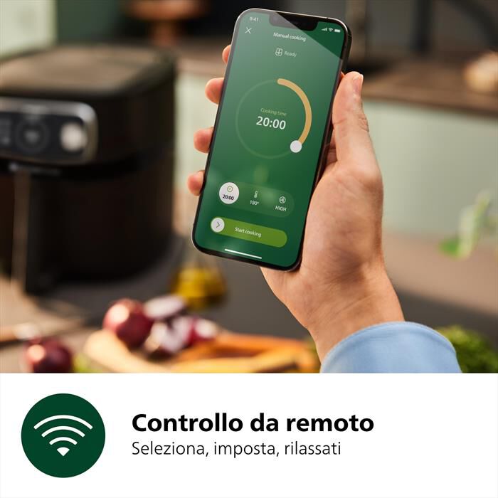 PHILIPS - FRIGGITRICE AIRFRYER SERIE 7000 DA 8.3L HD9876/90-nero