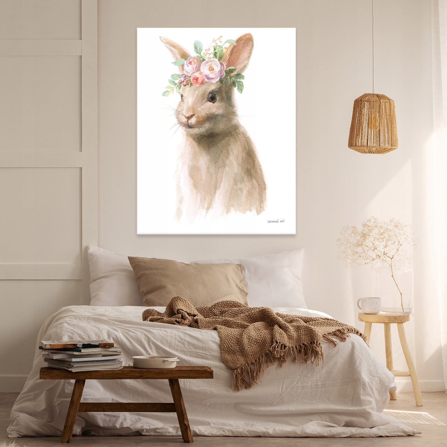Picture for a child's room, animals, rabbit, 60x40