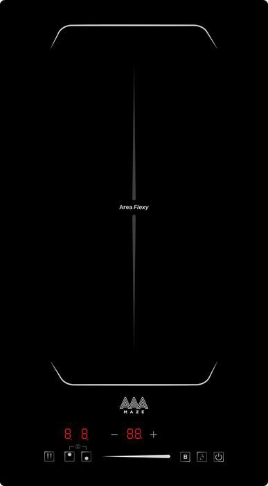 AAAMAZE - Piano cottura elettrico AMIH302FF 28,8 cm-Nero