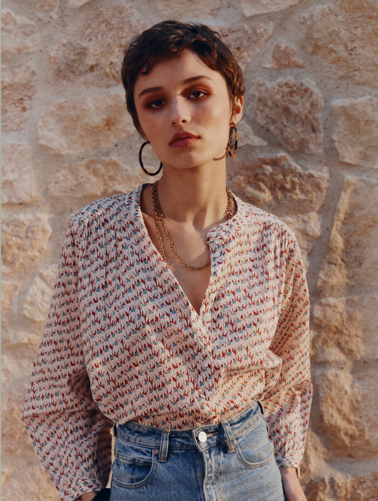 Gathered Wander Top