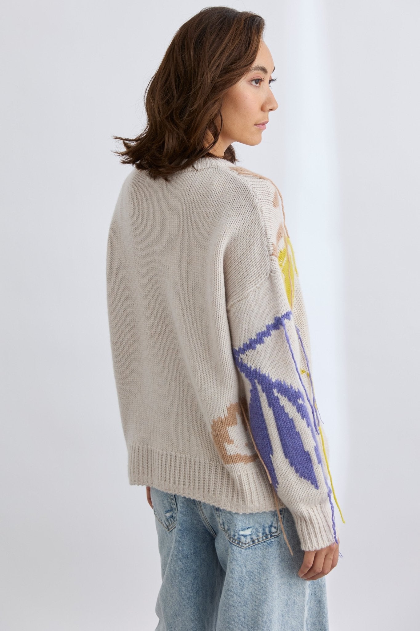 ‌Luxe Jacquard Cashmere Knit
