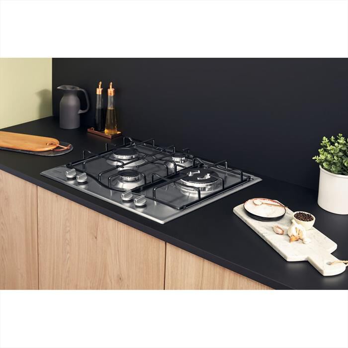 HOTPOINT ARISTON - Piano cottura a gas PCN 642 T/IX/HAR 59cm-Inox