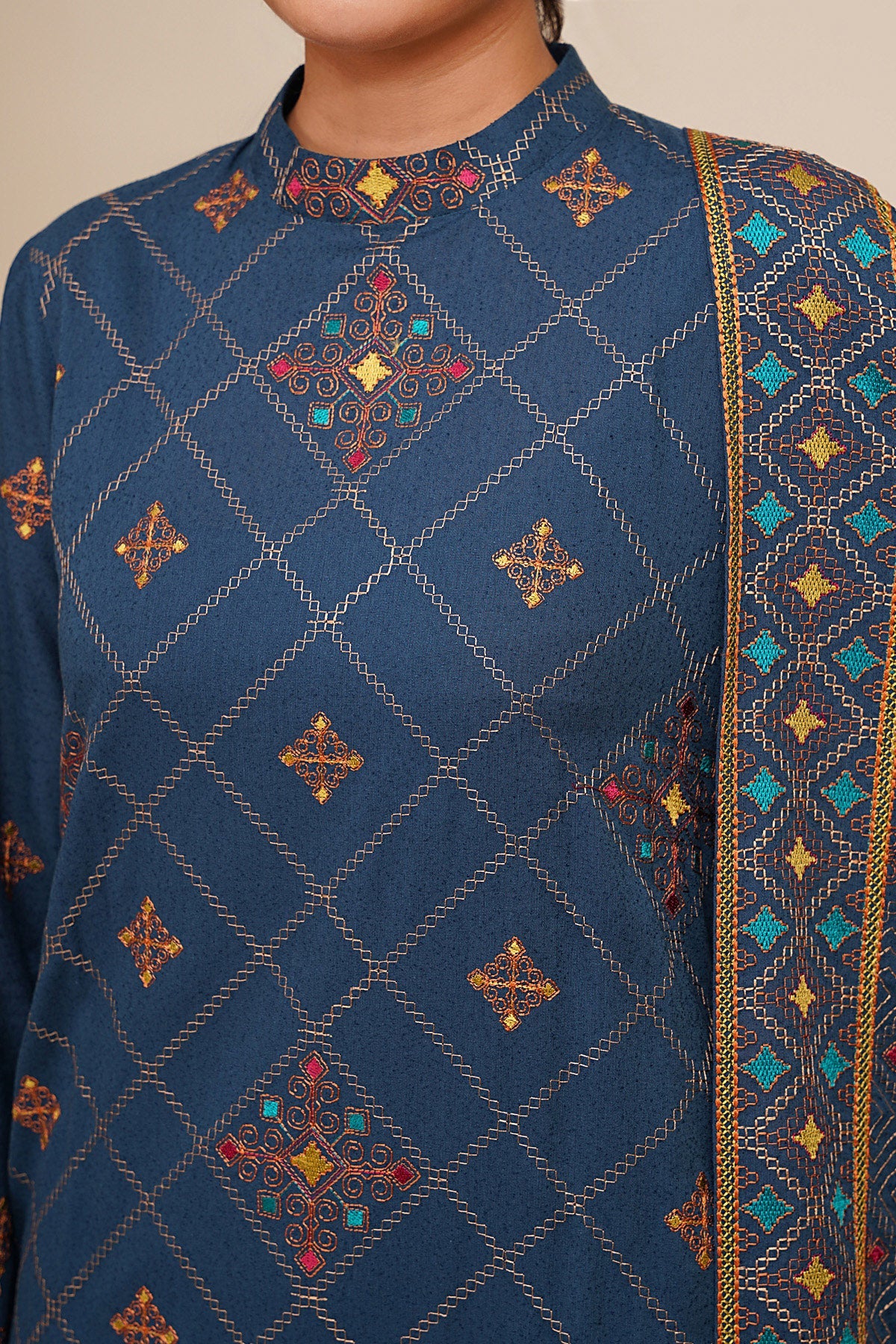 VISCOSE KARANDI  | EMBROIDERED