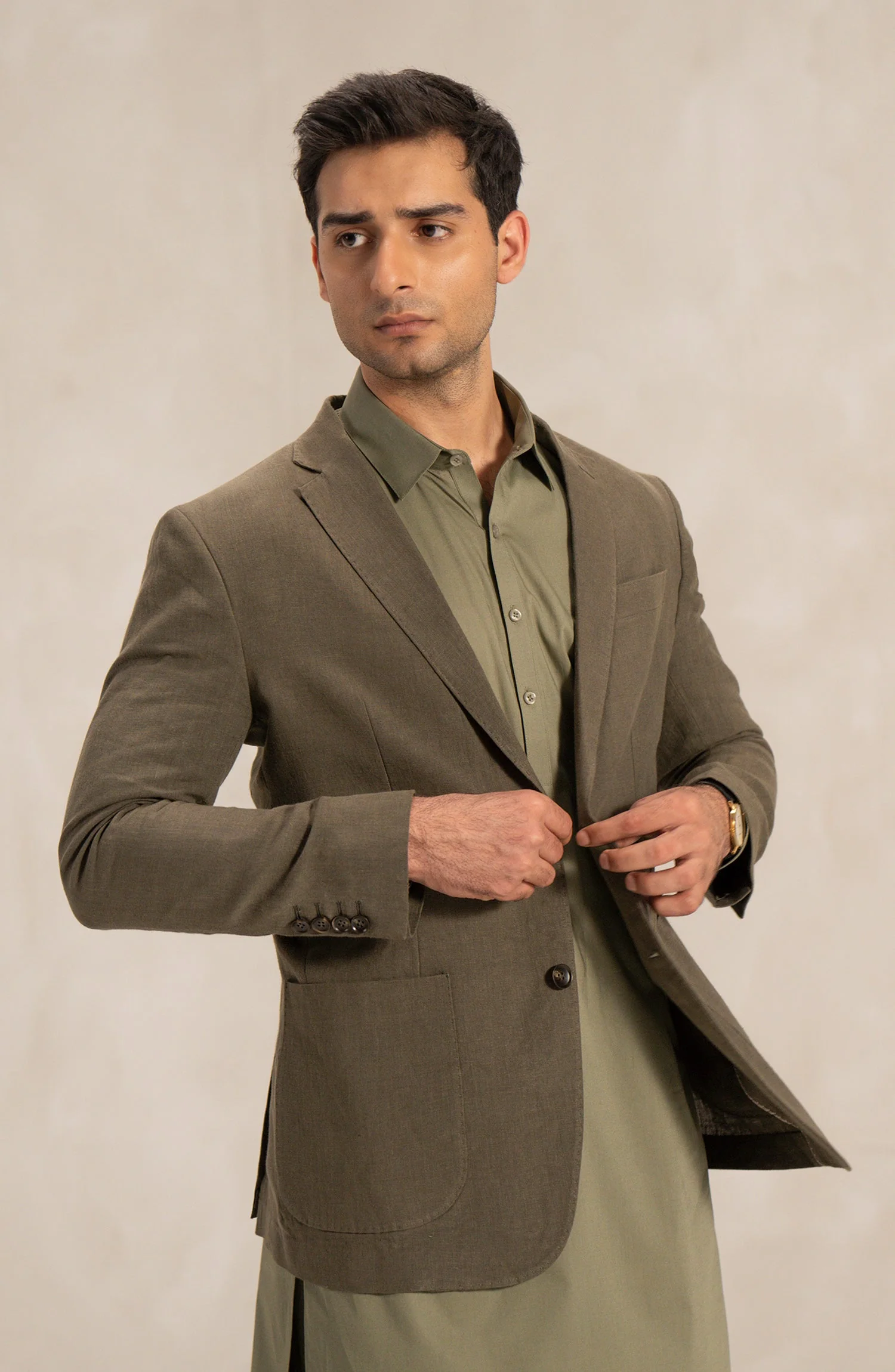 Men's Band Coat - SMC807A225