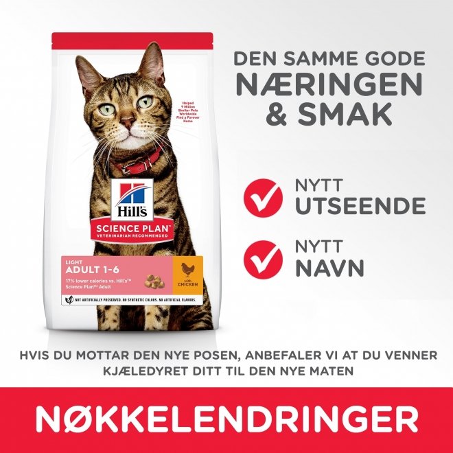 Hill's Science Plan Cat Adult Light Chicken