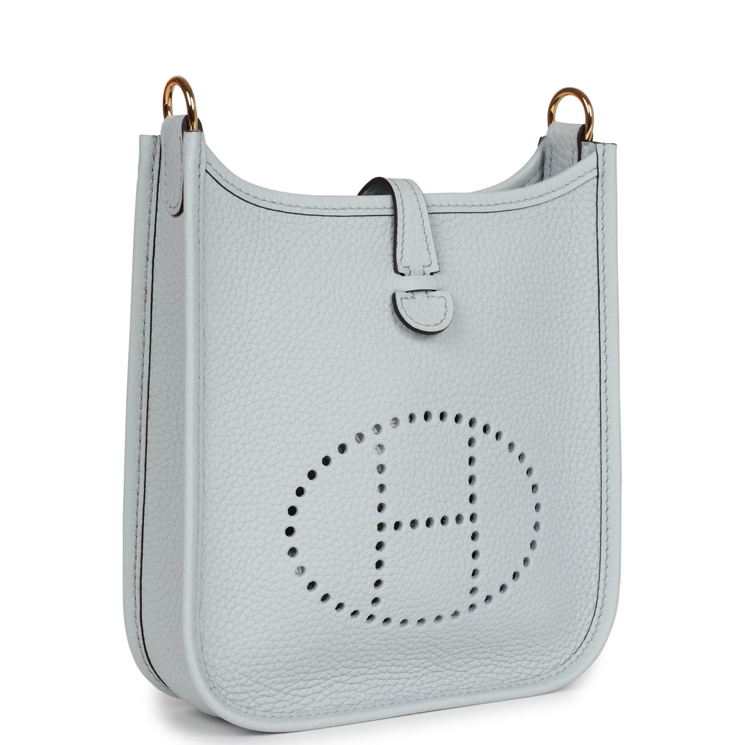 Evelyne TPM Bleu Pale Clemence Gold Hardware