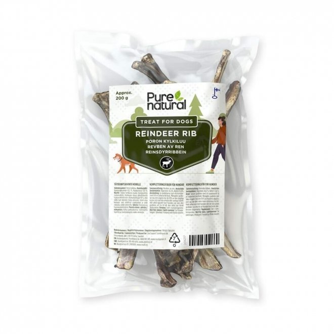 Purenatural ribbein fra reinsdyr, 200 g