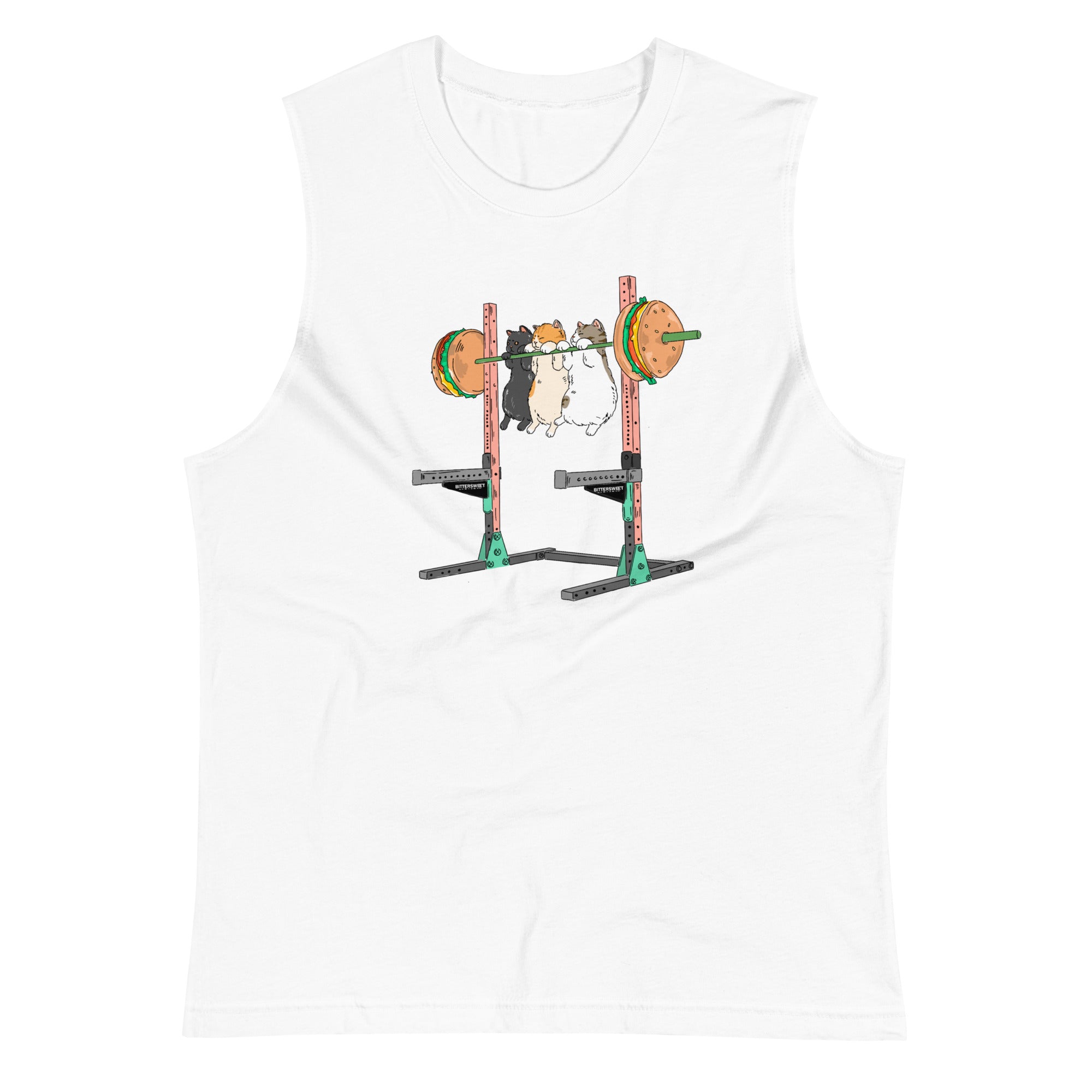 Squat Stand Challenge Tank top. Gym tanks. Sport tanks. Cat T shirt tanks