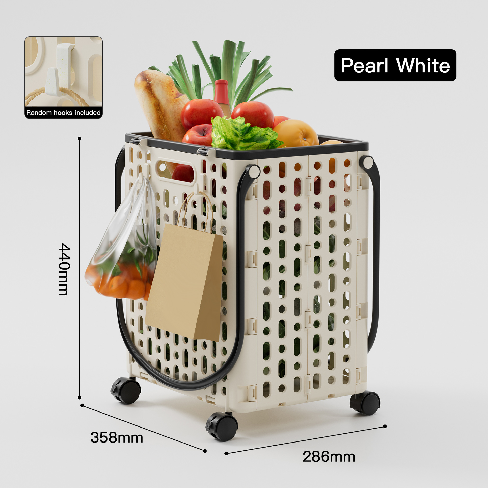 Household shopping cart folding trolley portable express trolley wheeled grocery shopping cart