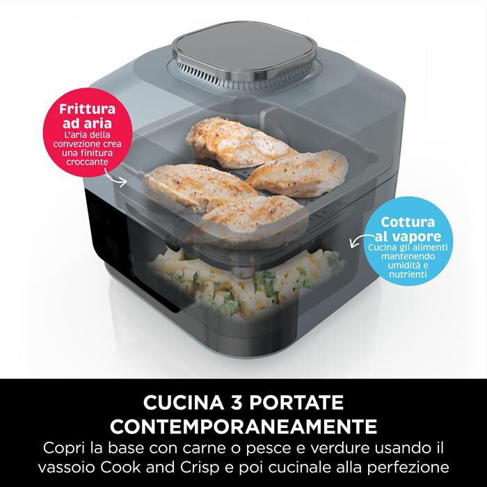 NINJA - Rapid cooker-friggitrice aria Speedi ON400EU-grigio
