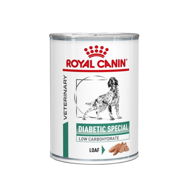Royal Canin Veterinary Diets Dog Diabetic Special Low Carbohydrate Loaf, 12x410 g