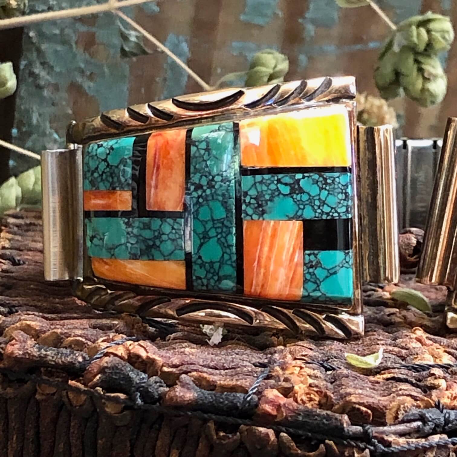 Sterling Silver 1/20 12k Gold Filled Navajo Watch Band