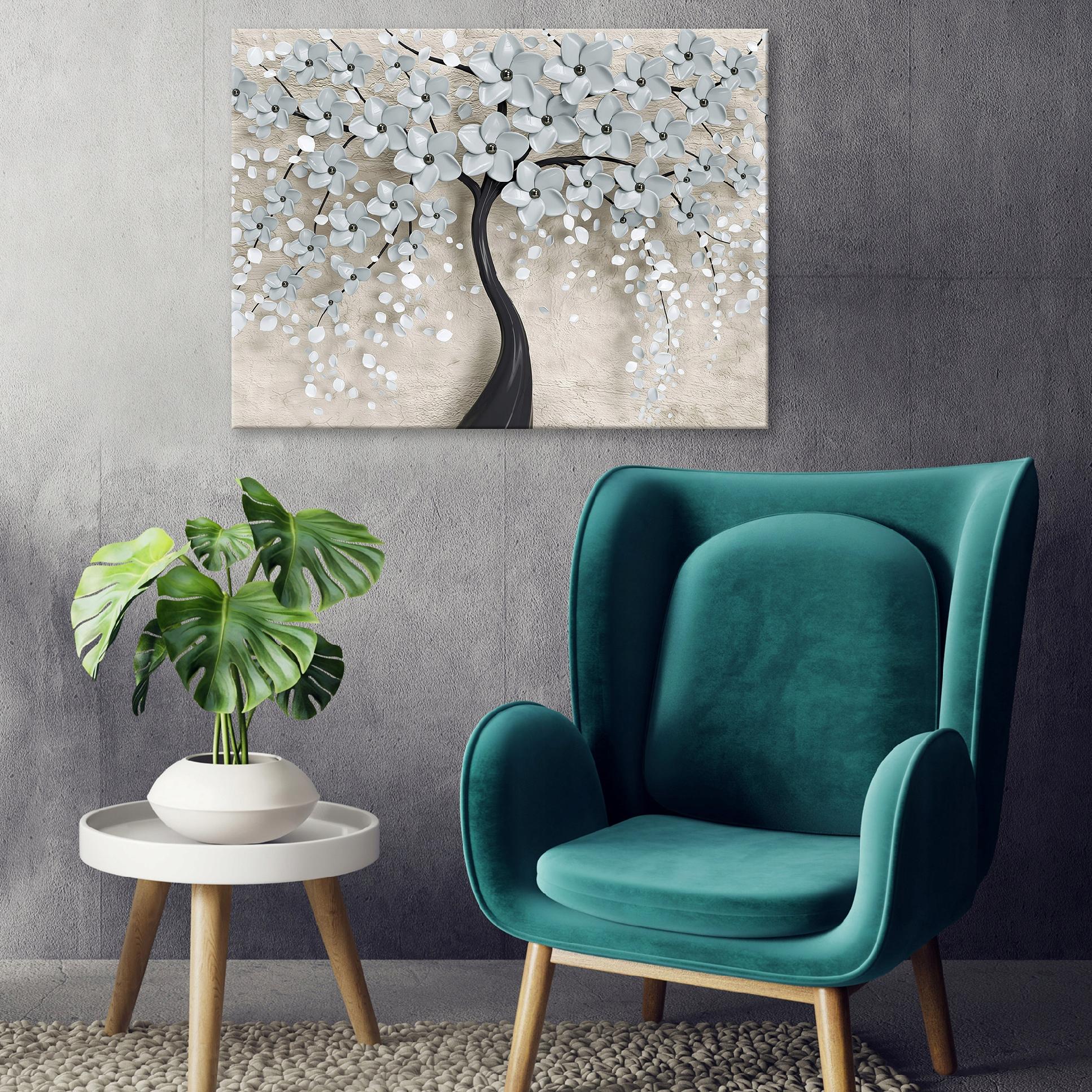 Modern abstract 3D art for the living room, 100x70