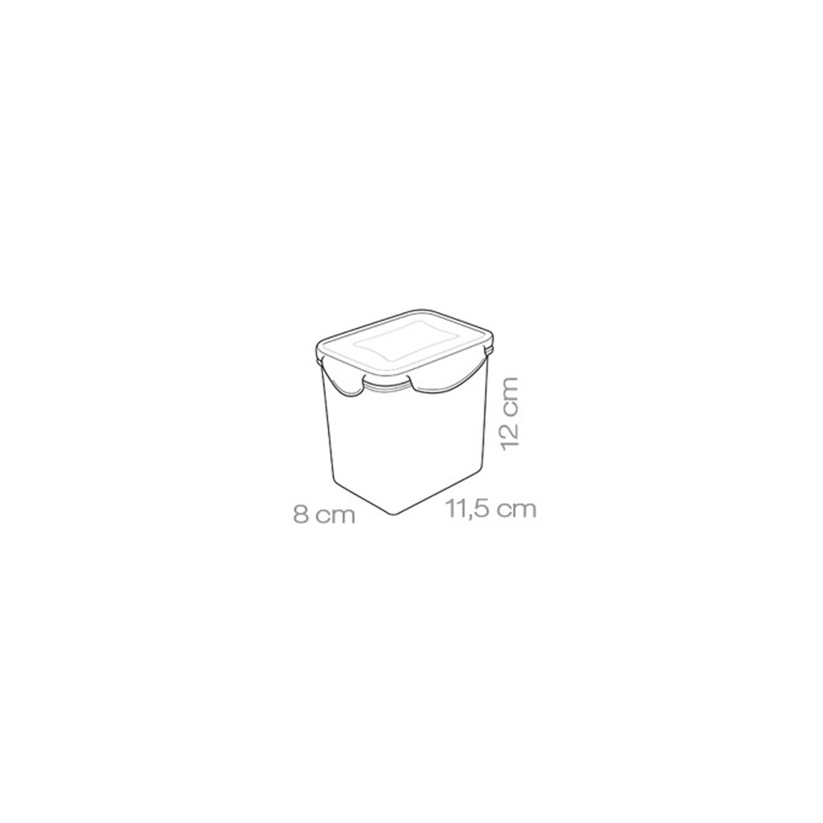 Dóza FRESHBOX 0,9 l, vysoká
