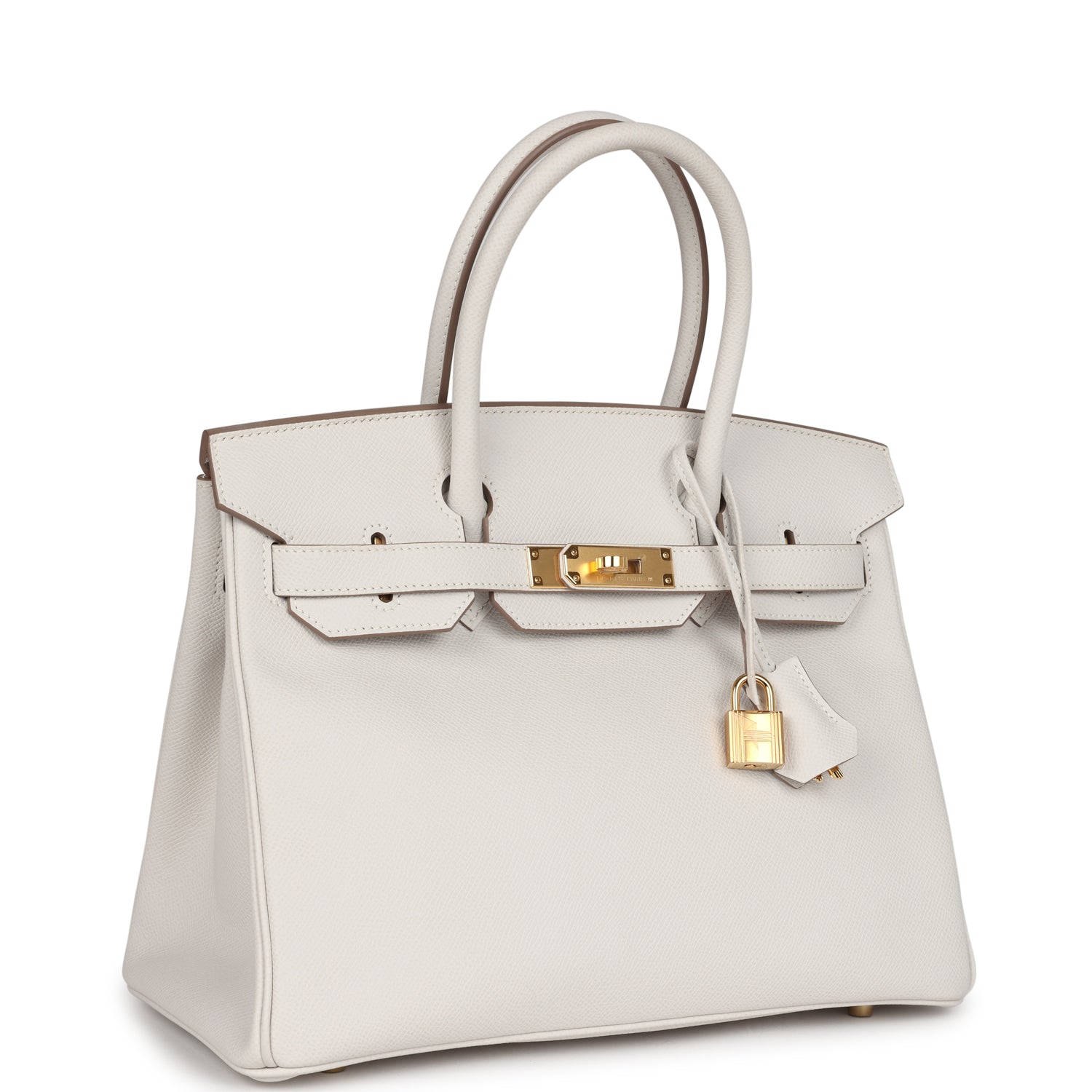 Birkin 30 Gris Pale Epsom Gold Hardware