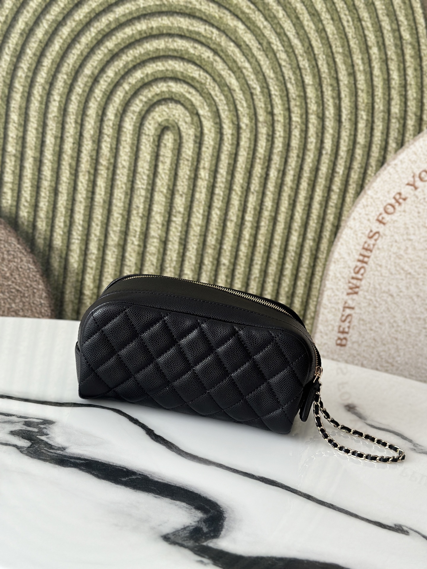 Large Cylindrical Cosmetic Pouch - Mocuir