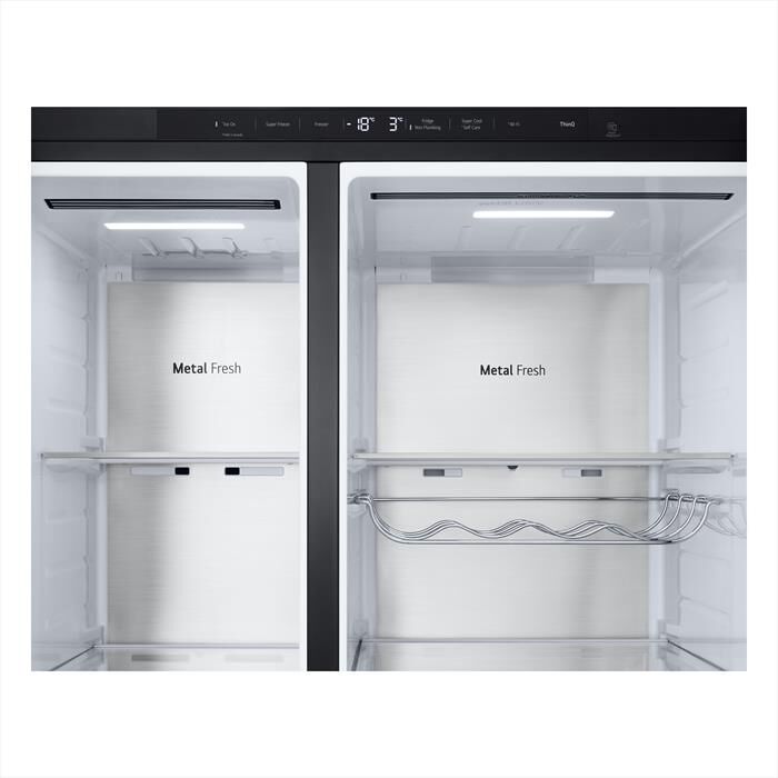 LG - Frigorifero side by side GSLE91EVAC Classe C-Essence Black Steel