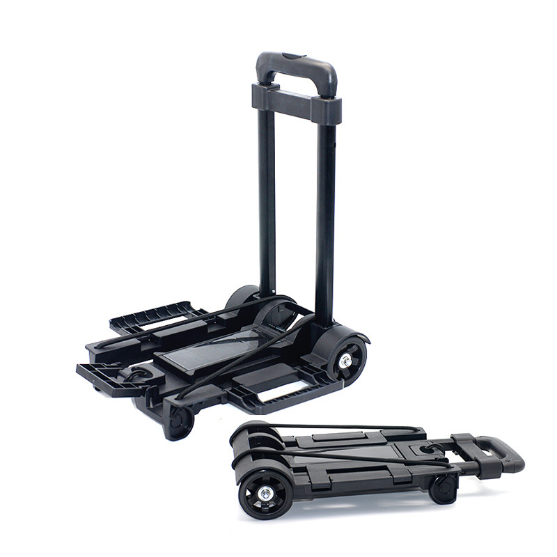 Small cart folding household carrying trailer portable stall trolley hand cart luggage cart