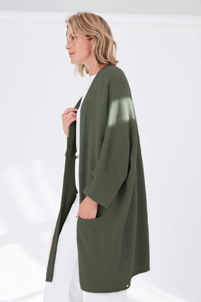 Trapeze Cashmere Coatigan