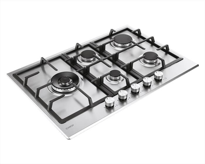 CANDY - Piano cottura gas CHG7WL4WTX 74,5 cm-Acciaio inox