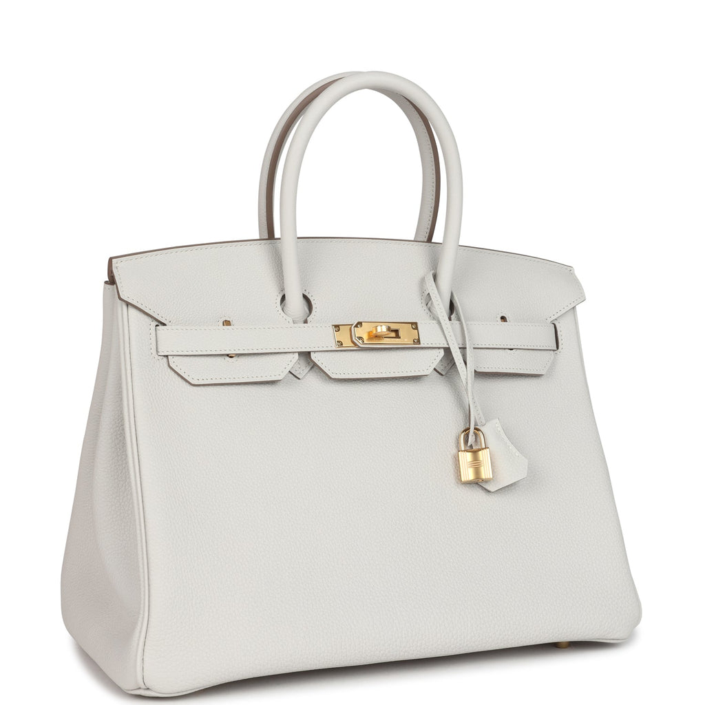 Birkin 35 Gris Pale Togo Gold Hardware