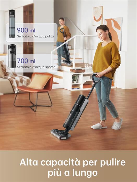 DREAME - Lavapavimenti H12 Pro VM Combo - extra spazzola-Nero