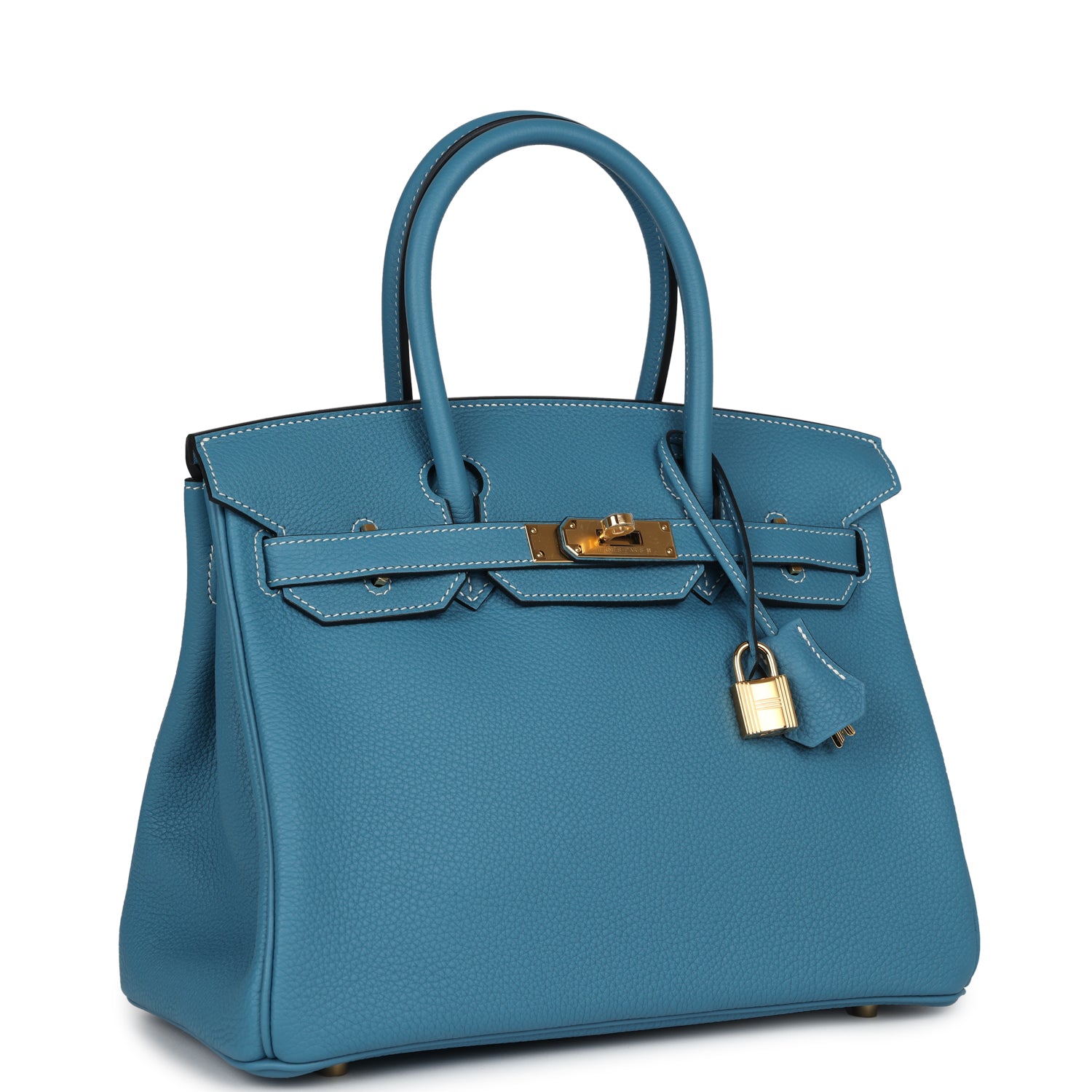 Birkin 30 Blue Jean Togo Gold Hardware
