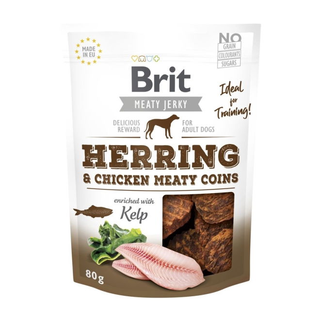 Brit Care Meaty Jerky Coins Herring 80 g